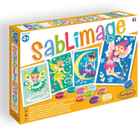 Sentosphère Sandbilder Bastelset Feen - kreatives Spielzeug für Kinder