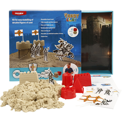 Sandy Clay Spielsand Ritterburg Schloss Set - kreatives Spielzeug