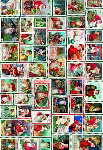 Grafika Santa Stamps - 1000 Teile