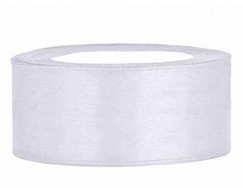Hobbygruppe Satinband 25 mm 25 m Weiß