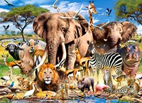 Castorland Puzzle Savanna Tiere - 200 Teile Kartonpuzzle
