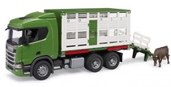 Bruder Scania R-Serie Viehtransport Spielzeug-LKW mit Tier