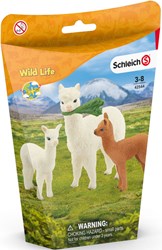 Schleich Safari - Alpaka Familie Spielfiguren Set Kinderspielzeug 42544