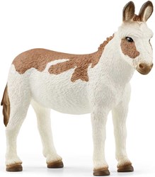 Schleich Bauernhof Tierfigur Amerikanischer gescheckter Esel Spielzeug