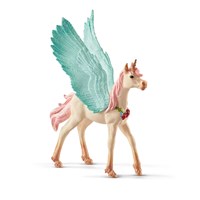 Schleich Bayala Einhorn Pegasus dekoriert - magische Spielfigur 70575