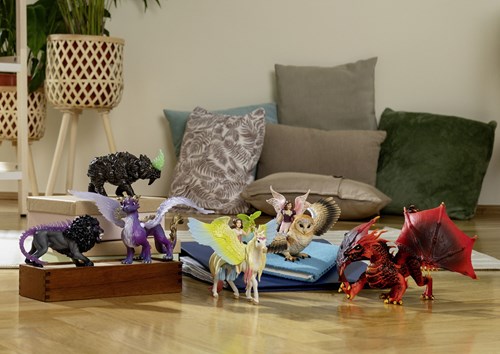 Schleich Bayala Elfe auf Glitzereule - Spielfigur Kinderspielzeug-2