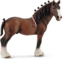 Schleich Bauernhof Spielzeug Clydesdale Pferd Figur Kunststoff