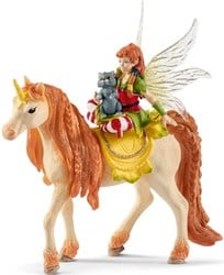 Schleich bayala - Fairy Marween mit Glitzer Einhorn - Spielfigur Kinderspielzeug