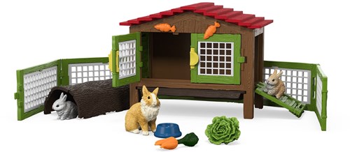 Schleich Farm World Kaninchenstall - Bauernhof Spielzeug - 42728-2