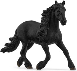 Schleich Pferdespielzeug Friesenhengst - realistisches Spielfigur Pferd