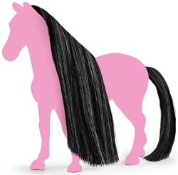 Schleich Horse Club schwarzes Pferdehaar - Beauty Horses Zubehör 42649