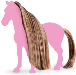 Schleich Beauty Horses Haarset braun gold - austauschbare Mähne und Schweif