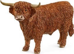 Schleich Bauernhof Spielzeug Highland Stier 13919 - realistisches Figur