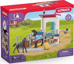 Schleich Pferdebox Spielzeug mit Stute und Fohlen - Horse Club