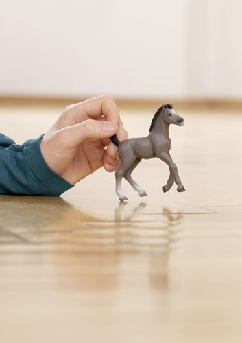 Schleich Pferdespielzeug Horse Club Selle Francais Fohlen grau-3