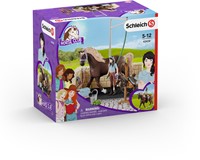 SCHLEICH 42438 Spielset - Waschplatz mit Horse Club Emily & Luna (Horse Club), mix-2