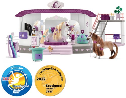 Schleich Pferde Beautysalon Spielzeugset mit Zubehör und Figuren