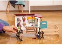 Schleich Horse Club Sattelkammer - Pferdespielzeug Erweiterung-2