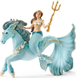 Schleich Bayala Meerjungfrau Eyela auf Unterwasserpferd Spielfigur Kinderspielzeug