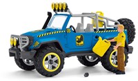 Schleich Dinosaurier Geländewagen - Spielset mit Dino-Außenposten und Zubehör-3