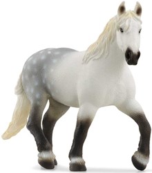 Schleich Farm World Percheron Stute - Pferde Spielfigur grau