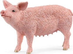 Schleich Farm World Schwein - Spielfigur für Kinder - 13933