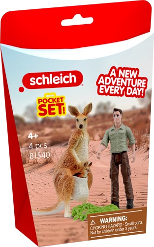Schleich Wild Life Spielset Känguru-Tour mit Ranger und Tierfiguren