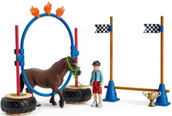 Schleich Farm Life Pony Agility Rennen - Spielset mit Welsh Pony