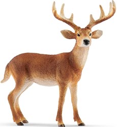 Schleich Wild Life Weißwedelhirsch Spielfigur für Kinder 14818