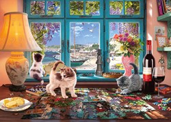 Schmidt Puzzle Tiere Katzen 1000 Teile - Erwachsenenpuzzle