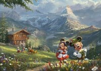 Schmidt Puzzle Disney Mickey und Minnie Alpen 1000 Teile Puzzle