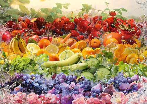 Schmidt Puzzle Fruit Cocktail - 1000 Teile Puzzle Erwachsene