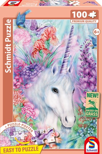 Schmidt Puzzle Gentle Unicorn Beauty - 100 Teile Einhorn Karton-2