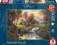 Schmidt Puzzle Mountain Retreat - 1000 Teile - Thomas Kinkade Landschaft-2