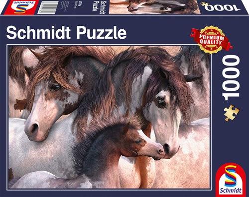 Schmidt Puzzle Pintos - 1000 Teile Tierpuzzle-2