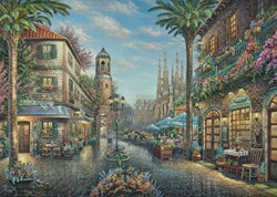 Schmidt Puzzle Spanisches Straßencafé 1000 Teile Nostalgie