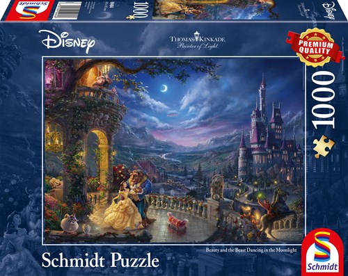 Schmidt Puzzle Disney Die Schöne und das Biest - 1000 Teile - Premium Qualität-2
