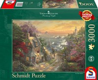 Schmidt Thomas Kinkade - Dörfchen am Leuchtturm - 3000 Teile-2