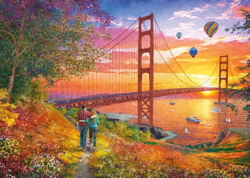 Schmidt Spaziergang zur Golden Gate Bridge - 2000 Teile