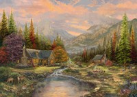 Schmidt Holzpuzzle Berglandschaft mit Bach 1000 Teile Puzzle