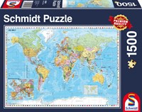Schmidt Puzzle Weltkarte - 1500 Teile Erwachsenenpuzzle-2