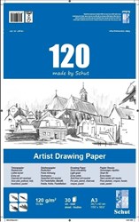 Schut Zeichenpapier A3 120 g 30 Blatt - Skizzenblock für Kinder