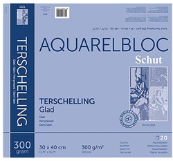 Schut Aquarellpapier Block glatt 30x40cm 300g 20 Blatt Malen