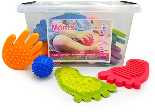 Mom's Care sensorisches Spielzeug Igel Pfad mit Stachelbällen 36 Stück