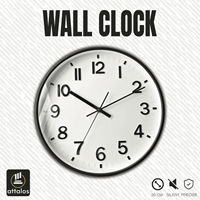 Attalos Wanduhr – Stilles Quarzuhrwerk – Minimalistische Designuhr – Wanduhr Küche 30 cm – Uhr Schwarz mit Weiß-2