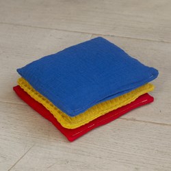 Little Botanic Label Sensorische pittenzakjes - mini - Regenboog - 3 stuks