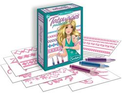 Sentosphère Glitzer Tattoo Set Feen - Kreatives Bastelset für Kinder