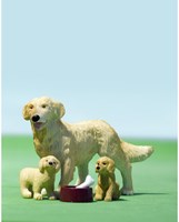 Lundby Spielzeug Hund mit Welpen - Puppenhaus Zubehör-3