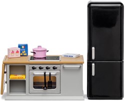 Lundby Set - Kookeiland met koelkast