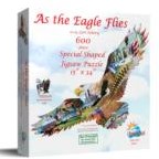 SunsOut Konturenpuzzle - Der Flug des Adlers - 600 Teile-2